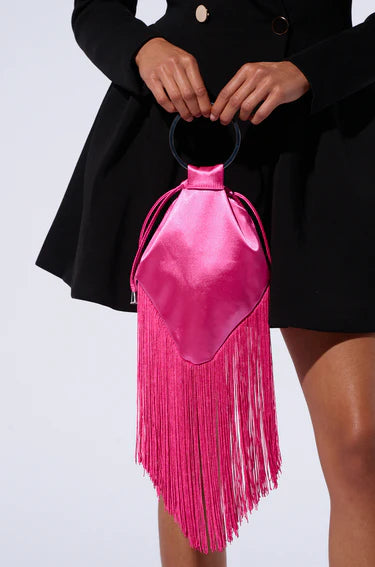 GNO SATIN FRINGE PURSE