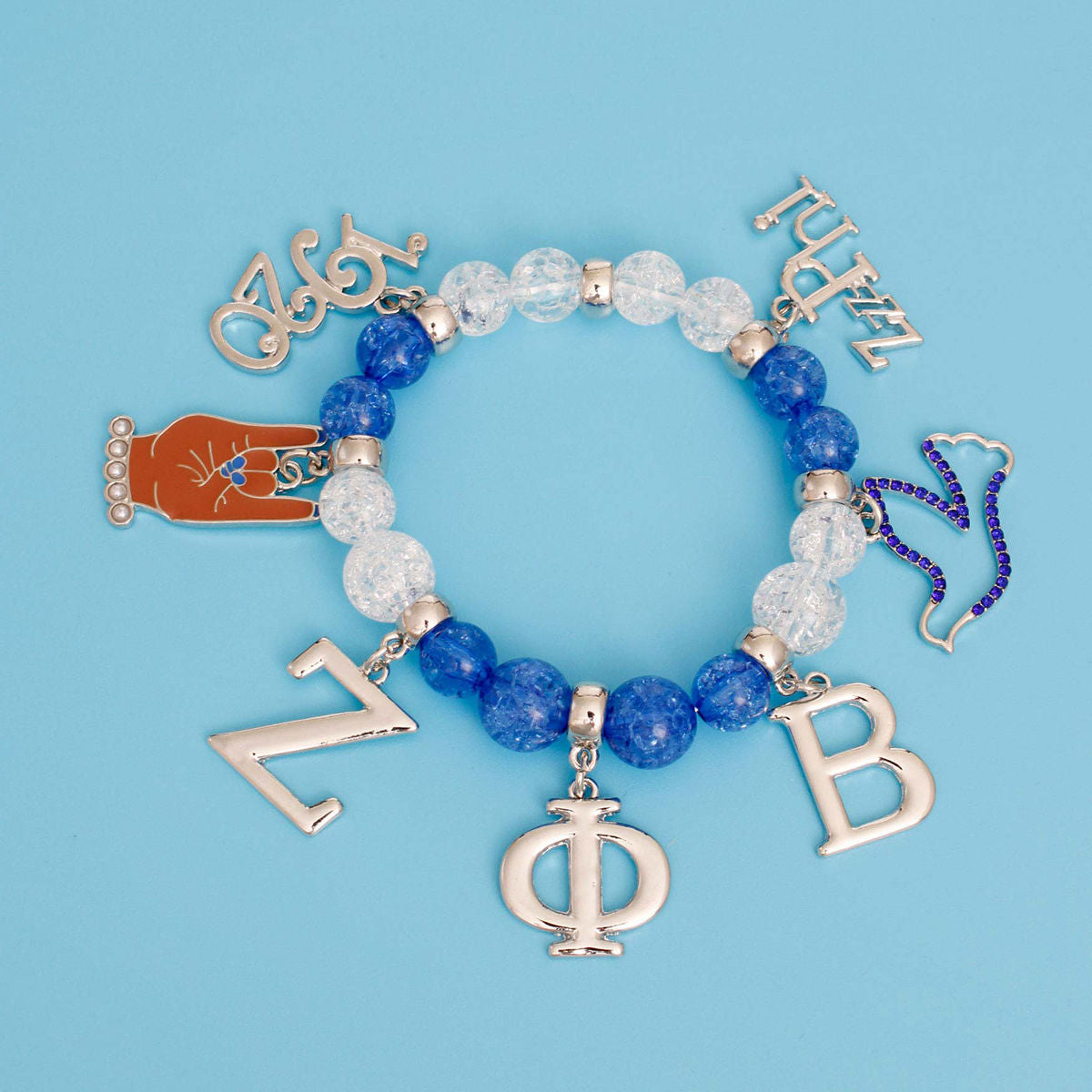 Blue Bead Zeta Bracelet