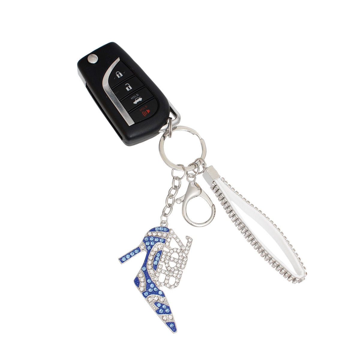 Keychain Zeta ZPB Sorority Blue Heel for Women