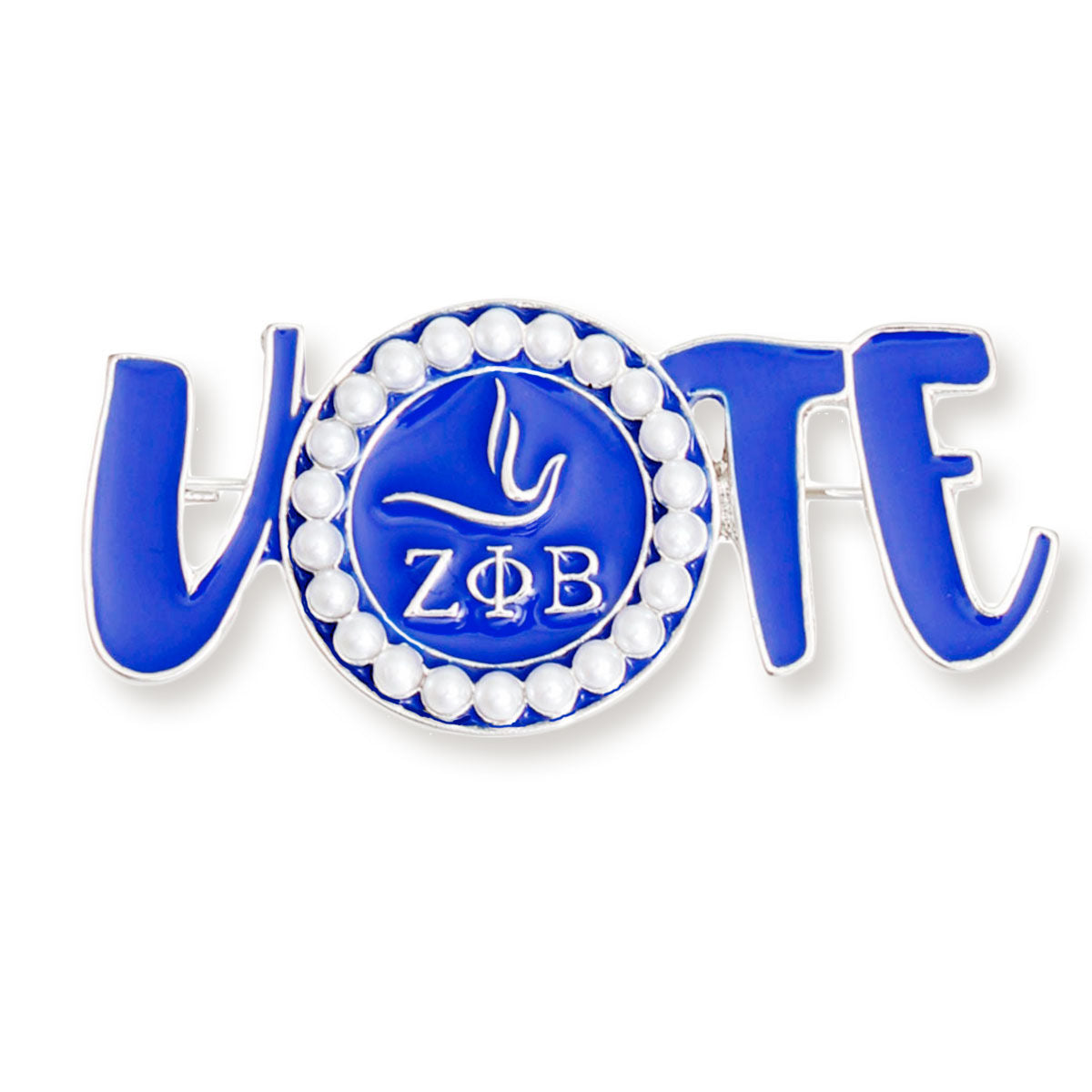 Brooch Zeta Phi Vote Sorority Pin for Women